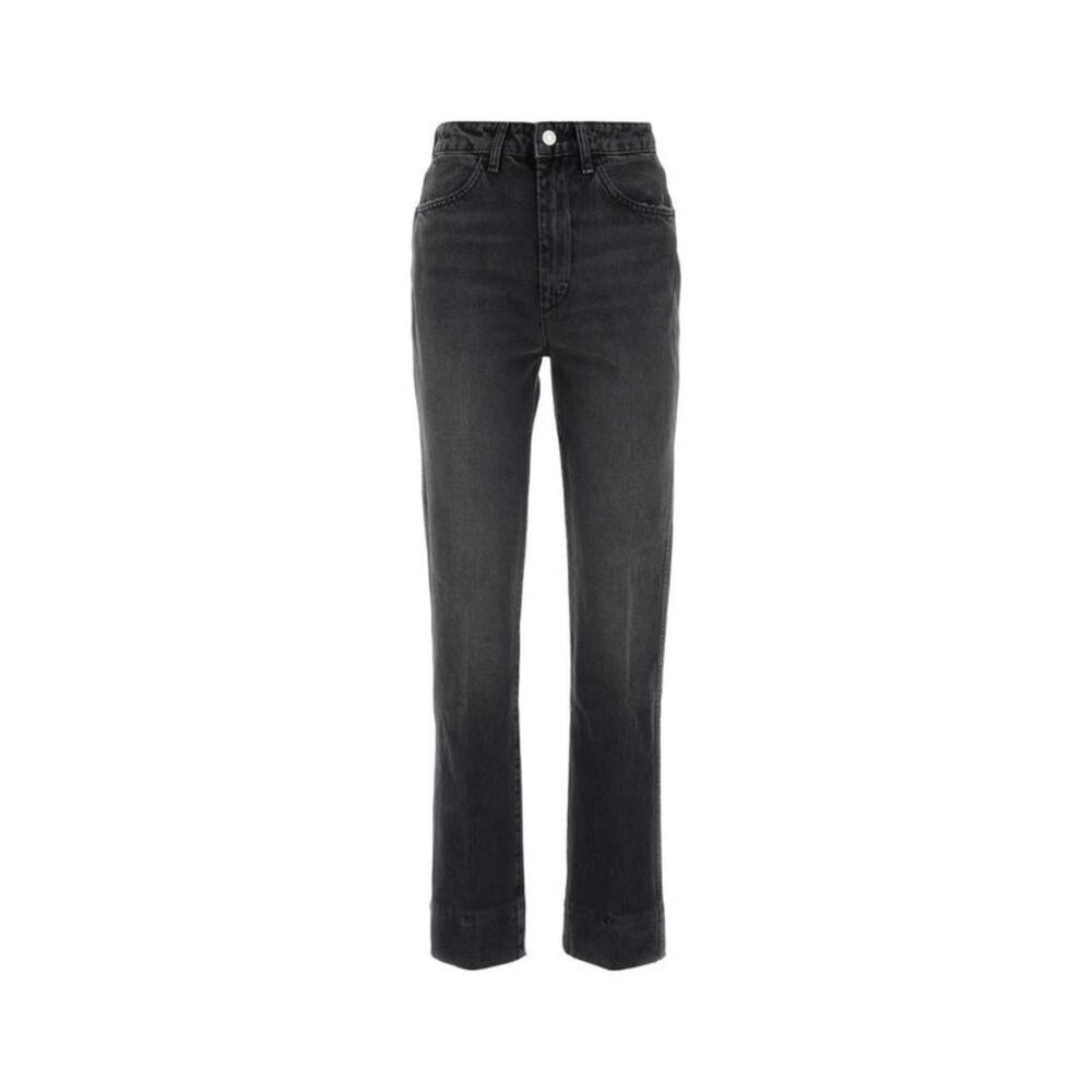 RE DONE Women's High Waisted Straight Leg Denim Jeans Women BLACK Pants